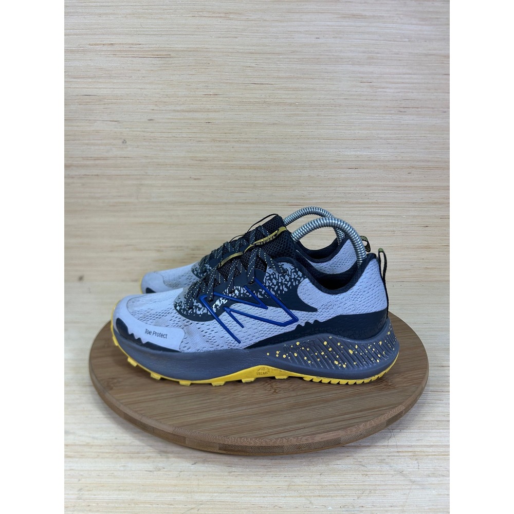 New Balance Dynasoft Nitrel v5 Trail Running Shoes Grey Yellow Boys 5.5y